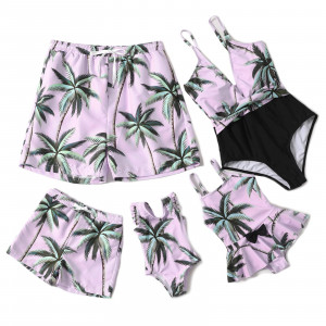 IFFEI Family Matching Swimwear Two Pieces Bikini Set Printed Ruffles Mommy  and Me Bathing Suits : : Clothing, Shoes & Accessories